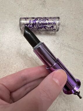 Rare NEW Urban Decay Oil Slick Lipstick sheer black